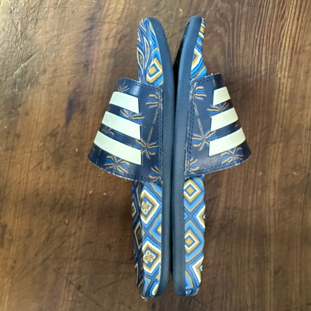 adidas Adilette Comfort Slide Sandal Night Indigo Men's 7/Women's 8 - Picture 7 of 11